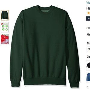 Hanes Mens EcoSmart Fleece Sweatshirt